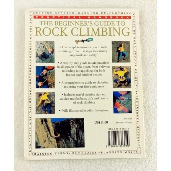 Book - The Beginner's Guide to Rock Climbing, by Malcom Creasey Published 2000 - Picture 2 of 14